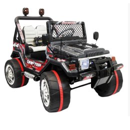 mega jeep driffter exclusiVe dla 2 dzieci, wolny start/ lakier. miękkie siedzenie hp-011