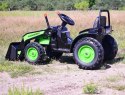 mega traktor z łyźką - ładowarką. miękkie siedzenie, pilot, radio fm/hl389