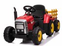 super traktor blow - na akumulator z przyczepą, miękkie koła, miekkie siedzenie, pilot/xmx611