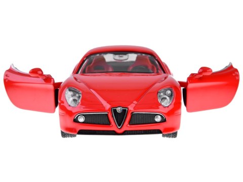 Auto metalowe model Alfa Romeo 8C Competizione skala 1:32 światła