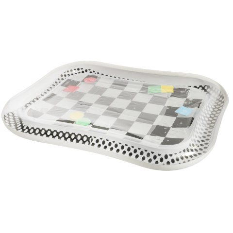 Mata wodna nadmuchiwana kontrastowa czarno-biała szachownica 65cmx50cm