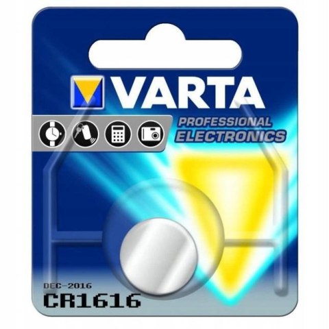 1x bateria guzikowa varta cr1616 litowa 3v