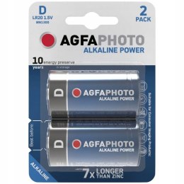 2x bateria agfaphoto d lr20 r20 1.5v alkaliczna