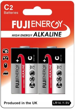 2x bateria alkaliczna lr14 1.5v fujienergy 7500mah