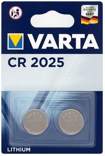 2x bateria guzikowa varta cr2025 dl2025 litowa 3v