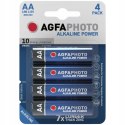 4x bateria agfaphoto aa lr06 lr6 1.5v alkaliczna