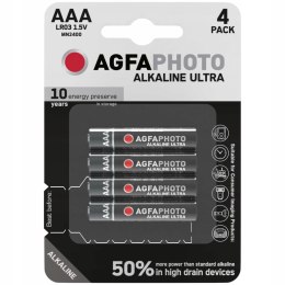 4x bateria agfaphoto ultra aaa lr03 alkaliczna