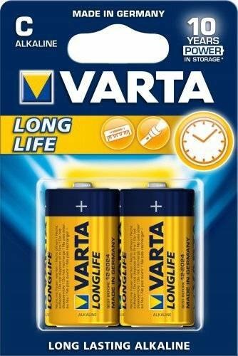 baterie alkaliczne varta longlife lr14 c 1,5v 2szt