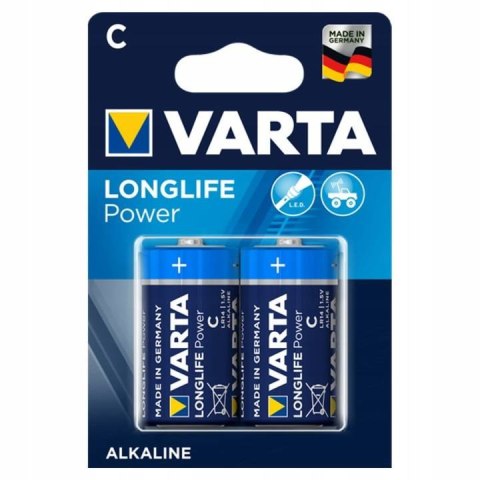 baterie alkaliczne varta longlife power lr14 c x2