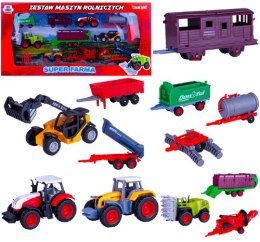 Mega zestaw 4 traktory 8 maszyn kombajn rolnicze