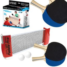 Tenis stołowy ping pong siatka paletki zestaw duży