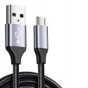 wzmacniany wytrzymały kabel usb-a microusb 2m 2.0