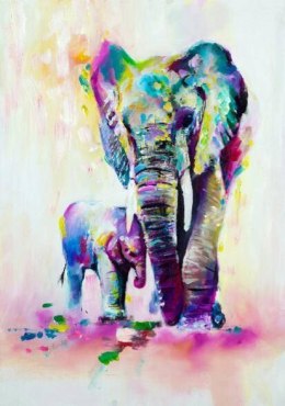  obraz malowanie po numerach 40x50 słonie+rama