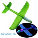 Samolot styropianowy led light rzutka kolory wzory