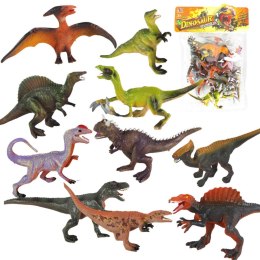 Zestaw dinozaury dinozaur figurki t-rex duże 10szt