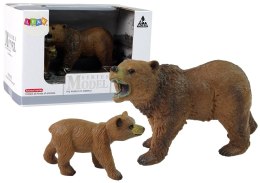 Zestaw zwierzęta leśne misie niedźwiedzie figurki