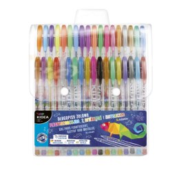 Długopisy żelowe 36 kolorów kidea