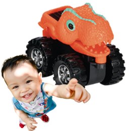 Zestaw autko samochód mini dinozaur auto terenowe