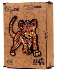 puzzle drewniane układanka lew mały tygrys simba