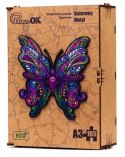 puzzle drewniane układanka motyl kolorowy wzory