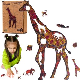Puzzle drewniane układanka żyrafa cętkowana