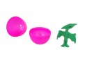 Zestaw wielkanocnych figurek jajka pisanki dinozau
