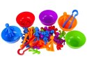 Zabawka do sortowania kolorów edukacyjna ludziki rodzina 40 elementów