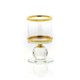Świecznik szklany ø7x12,5cm