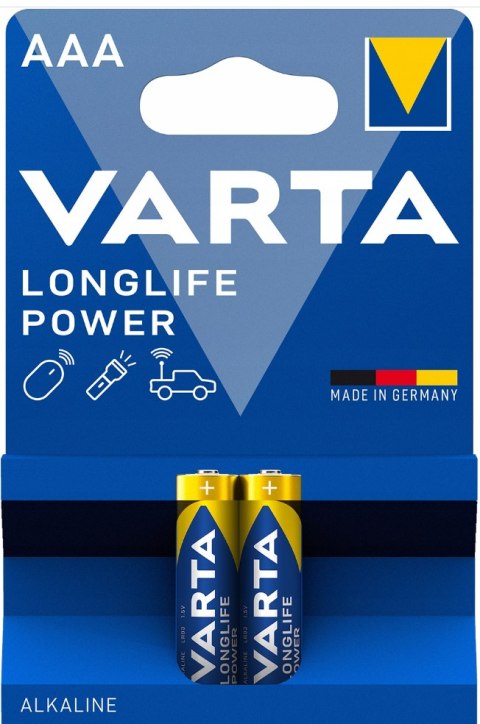 Baterie alkaliczne varta lr03 longlife power bl/2