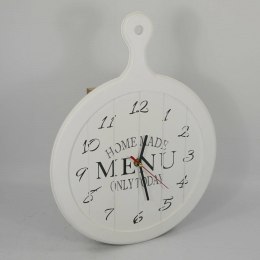 Drewniany zegar kuchenny 30,5×39,5cm