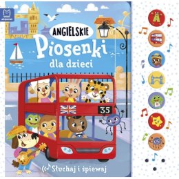 Książeczka książka dla dzieci 7 piosenek angielskich dla dzieci 14str