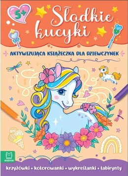 Książeczka książka dla dzieci aktywizująca słodkie kucyki dla dzieci