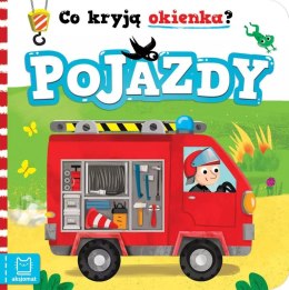 Książeczka książka dla dzieci dla dzieci - co kryją okienka? pojazdy