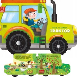 Książeczka książka dla dzieci ruchome kółka świat na kółkach traktor
