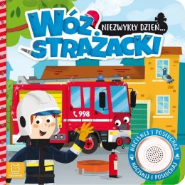 Książeczka książka dla dzieci z modułem dźwiękowym wóz strażacki