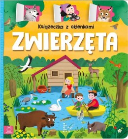 Książeczka książka dla dzieci z okienkami dla dzieci - zwierzątka