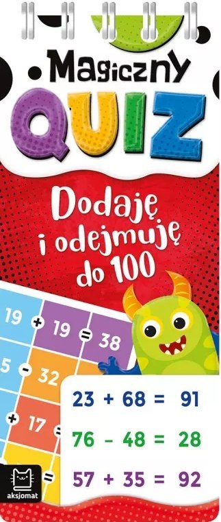 magiczny quiz dodaję i odejmuję do 100 na spirali