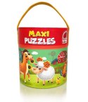 Gra edukacyjna maxi puzzle 2w1 farma obrazki układanka roter 