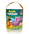 Gra edukacyjna maxi puzzle 2w1 zoo obrazki układanka roter 
