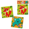 piankowe puzzle 2w1 lisek koala dla najmłodszych układanka roter kafer