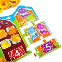 Gra edukacyjna świat farma dla przedszkolaków puzzle lotto roter 