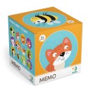 Gra memo mini "zwierzęta" gra pamięciowa edukacyjna zestaw dla maluchów