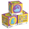 Gra pamięciowa dinozaury mini memo 24 elementy zestaw dla najmłodszych