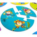 Gra świat zoo dla przedszkolaków 3w1 puzzle zwierzęta roter 