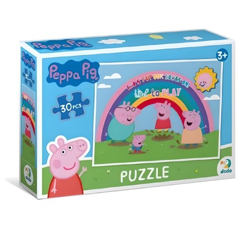 puzzle 30 elementów świnka peppa urocza układanka dla maluchów peppa pig