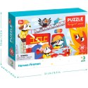 puzzle bohaterowie strażacy 30 elementów urocze psiaki układanka dla dzieci