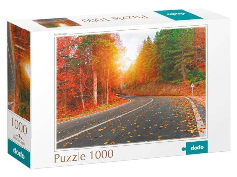 puzzle jesienny las 1000 elementów do ułożenia kolorowy obraz dla dzieci