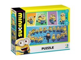 puzzle minions minionki 80 elementów kolorowa i wesoła układanka dla dzieci