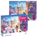 puzzle świąteczne miasteczko 60 elementów urocza układanka dla najmłodszych