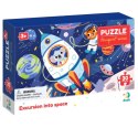 Puzzle wyprawa w kosmos 30 elementów kolorowa układanka dla najmłodszych